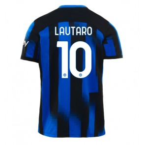 Inter Milan Lautaro Martinez #10 Koszulka Podstawowych 2023-24 Krótki Rękaw